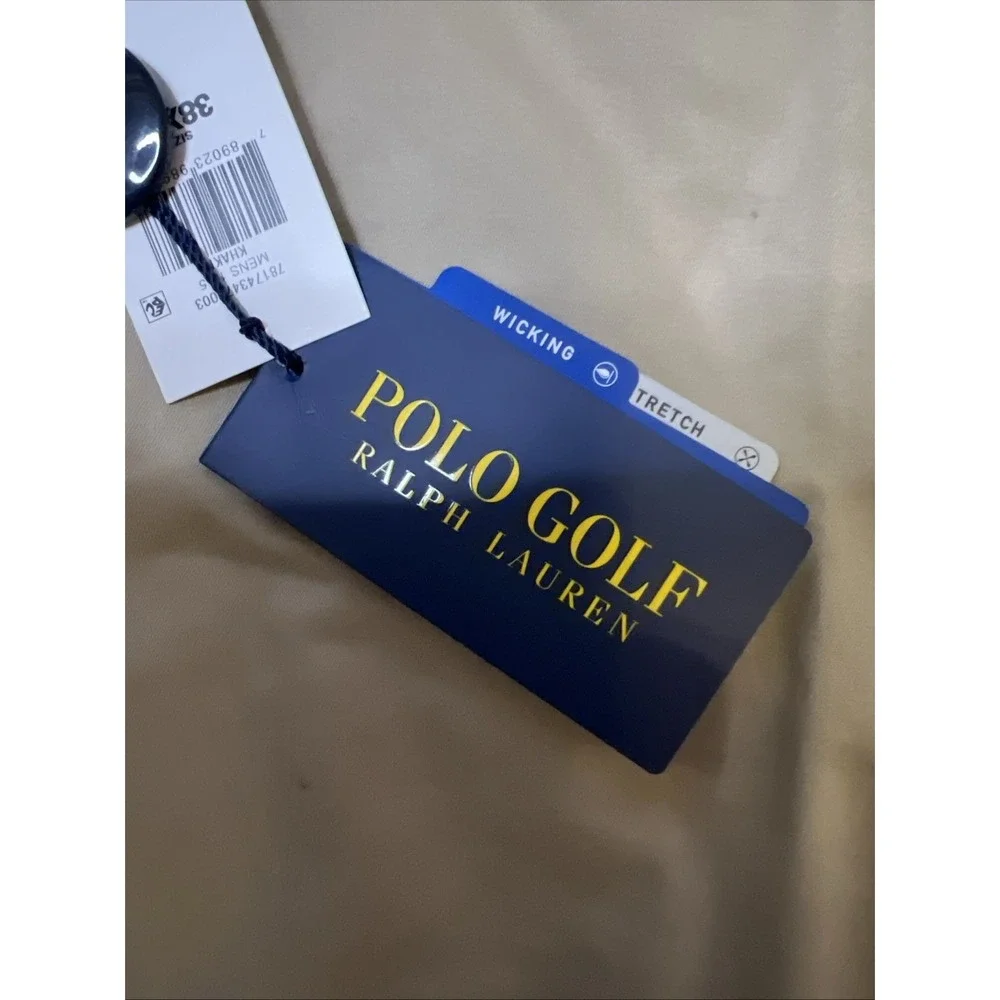 Polo‎ Ralph Lauren Wicking Stretch Pants Mens 38x30 Tan Golf Tailored Fit New